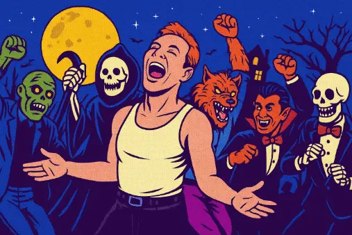 Cover image for Full Moon on Monday: Happy New Wave Halloween